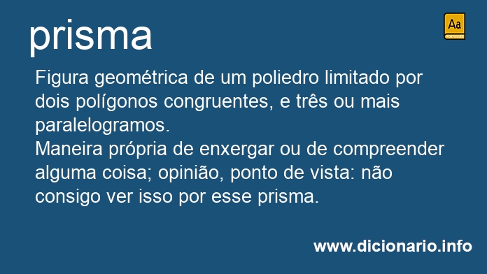 Significado de prisma