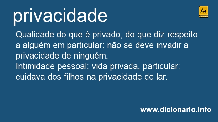 Significado de privacidade