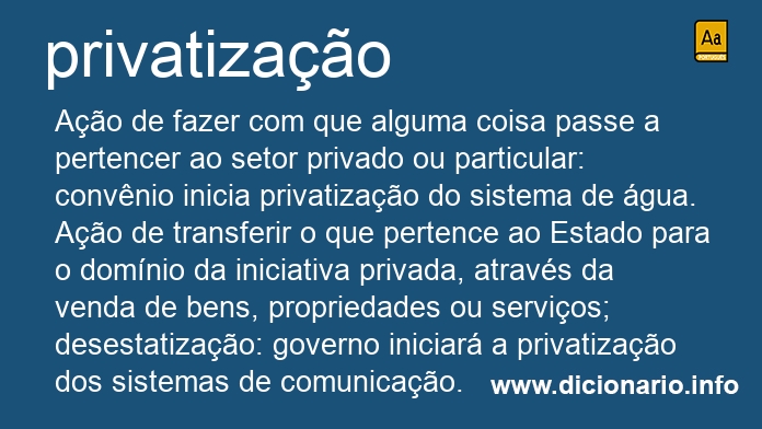 Significado de privatizaes