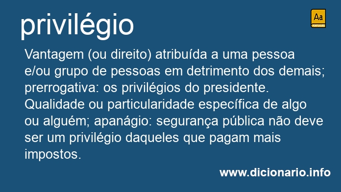 Significado de privilgio