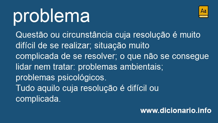 Significado de problemas