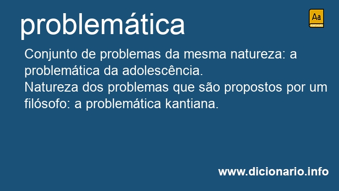 Significado de problemtica