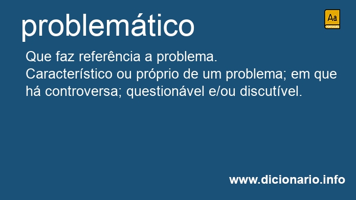 Significado de problemtico