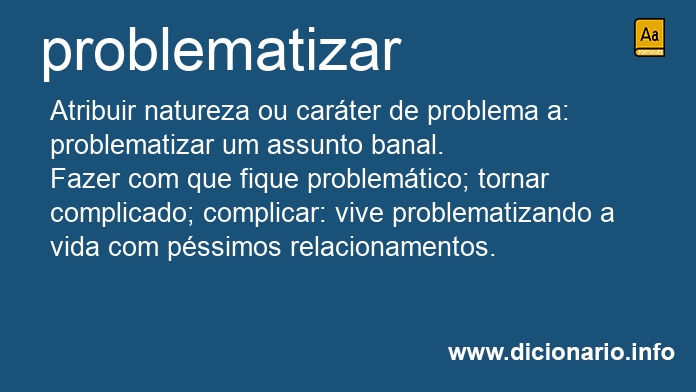 Significado de problematizar