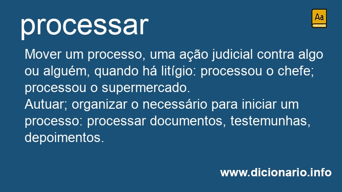 Significado de processai