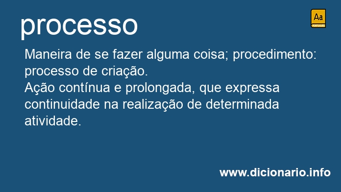 Significado de processo