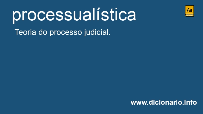 Significado de processualstica