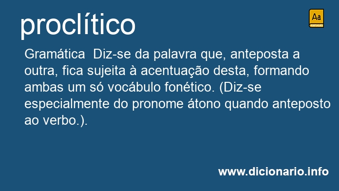 Significado de procltica