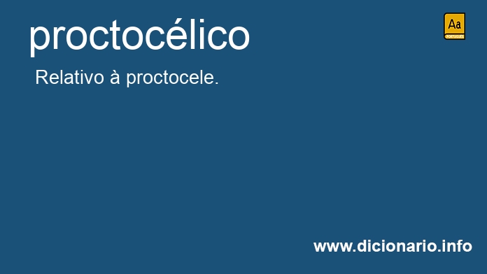 Significado de proctoclico