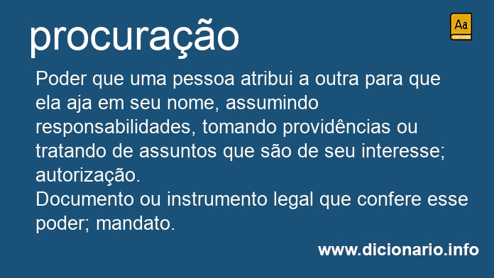 Significado de procurao