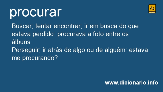 Significado de procurares