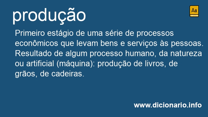 Significado de produes