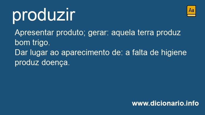 Significado de produzirdes