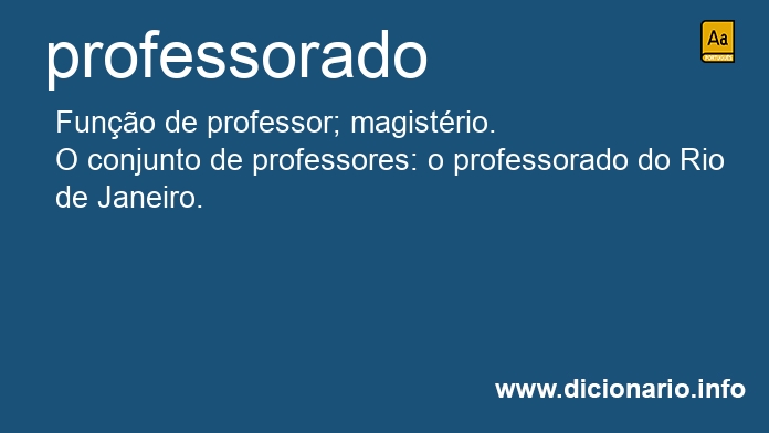 Significado de professorado