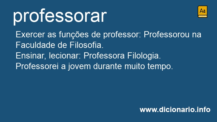 Significado de professorais