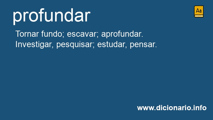 Significado de profundou