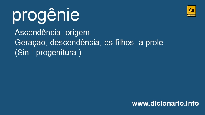 Significado de prognies
