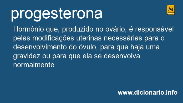 Significado de progesterona