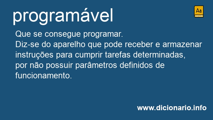 Significado de programvel