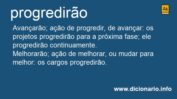 Significado de progrediro