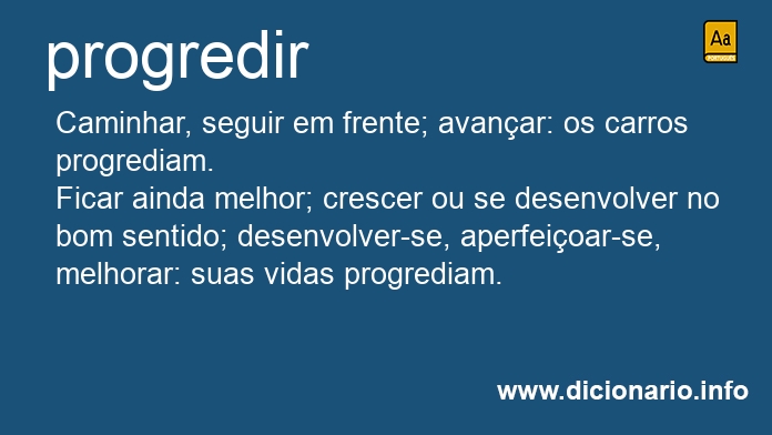 Significado de progredisse