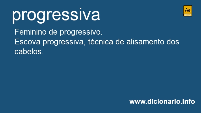 Significado de progressivas