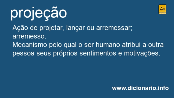 Significado de projees
