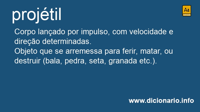 Significado de projtil