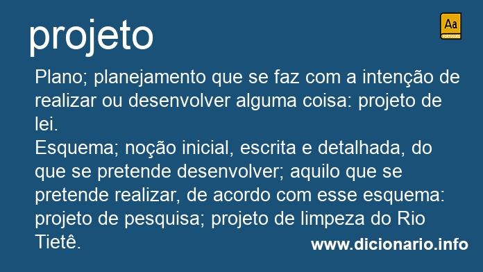 Significado de projetos