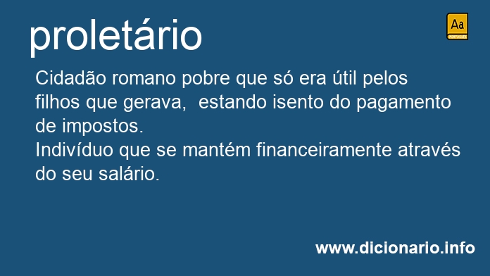 Significado de proletria