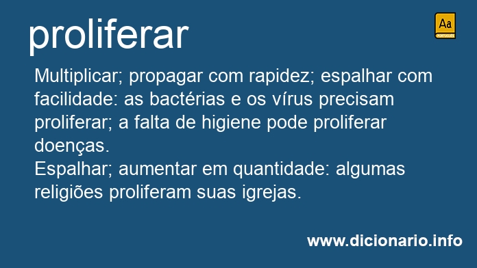 Significado de proliferais