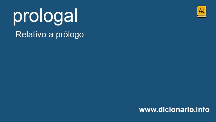 Significado de prologal