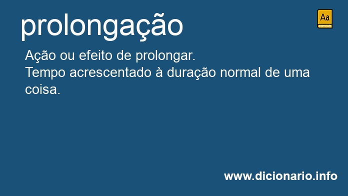 Significado de prolongao