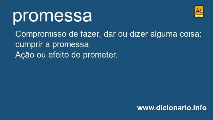 Significado de promessa