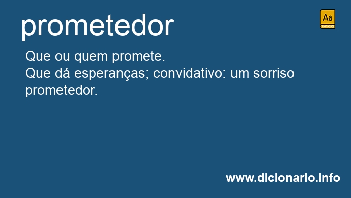 Significado de prometedor
