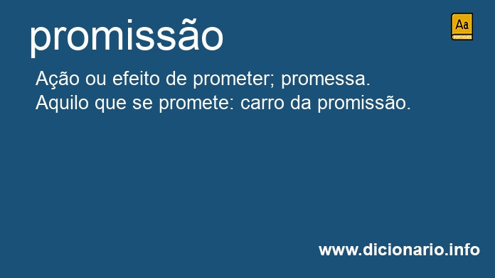 Significado de promisso