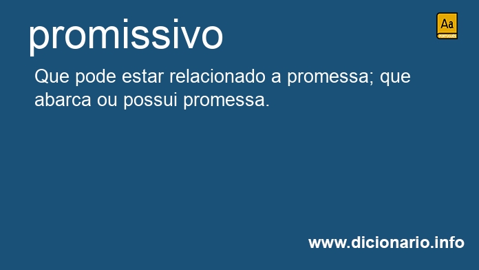Significado de promissivo