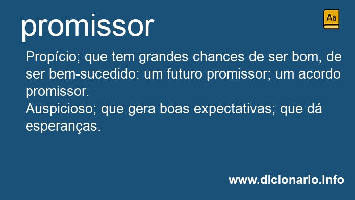 Significado de promissor