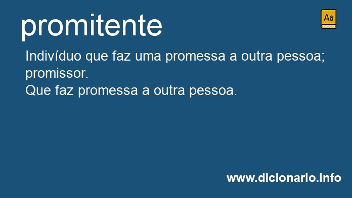 Significado de promitente