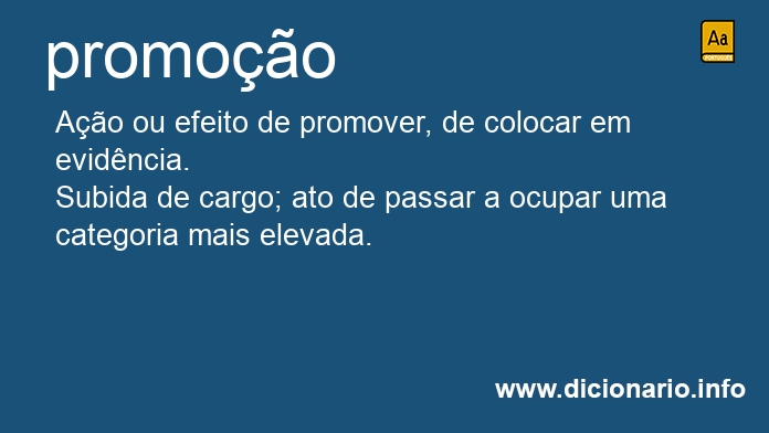 Significado de promoo