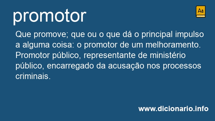 Significado de promotores