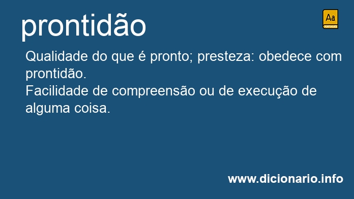 Significado de prontides