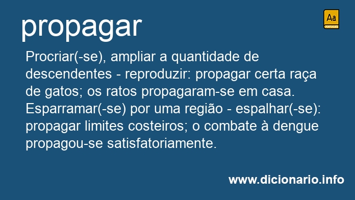 Significado de propaga