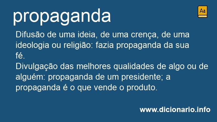 Significado de propaganda