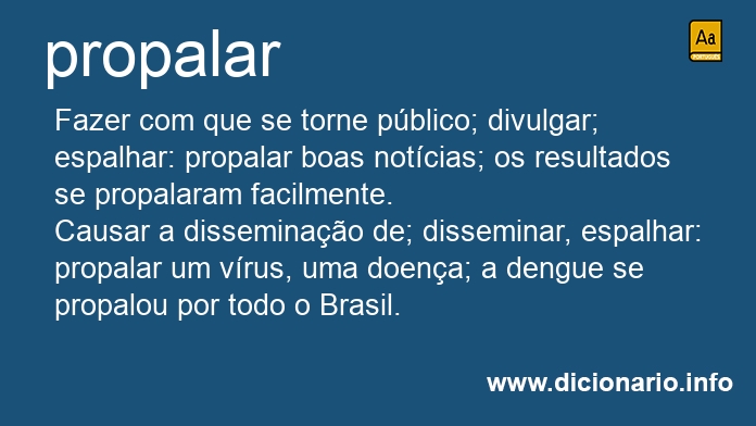 Significado de propala