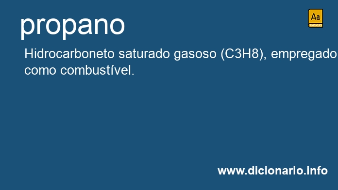 Significado de propano