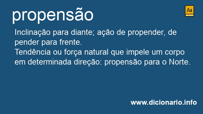 Significado de propenses