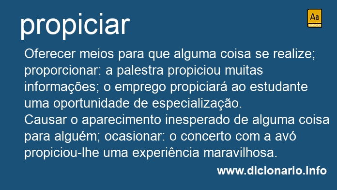 Significado de propiciares