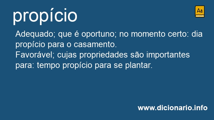 Significado de propcios