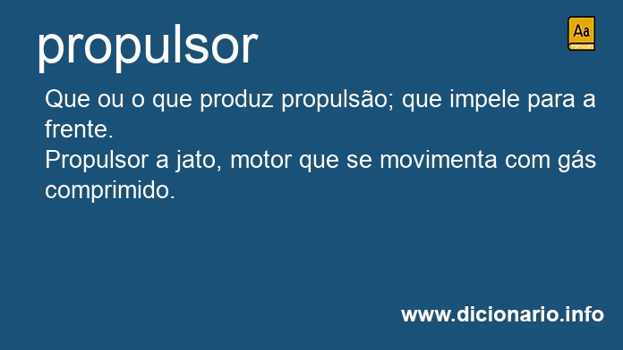 Significado de propulsora